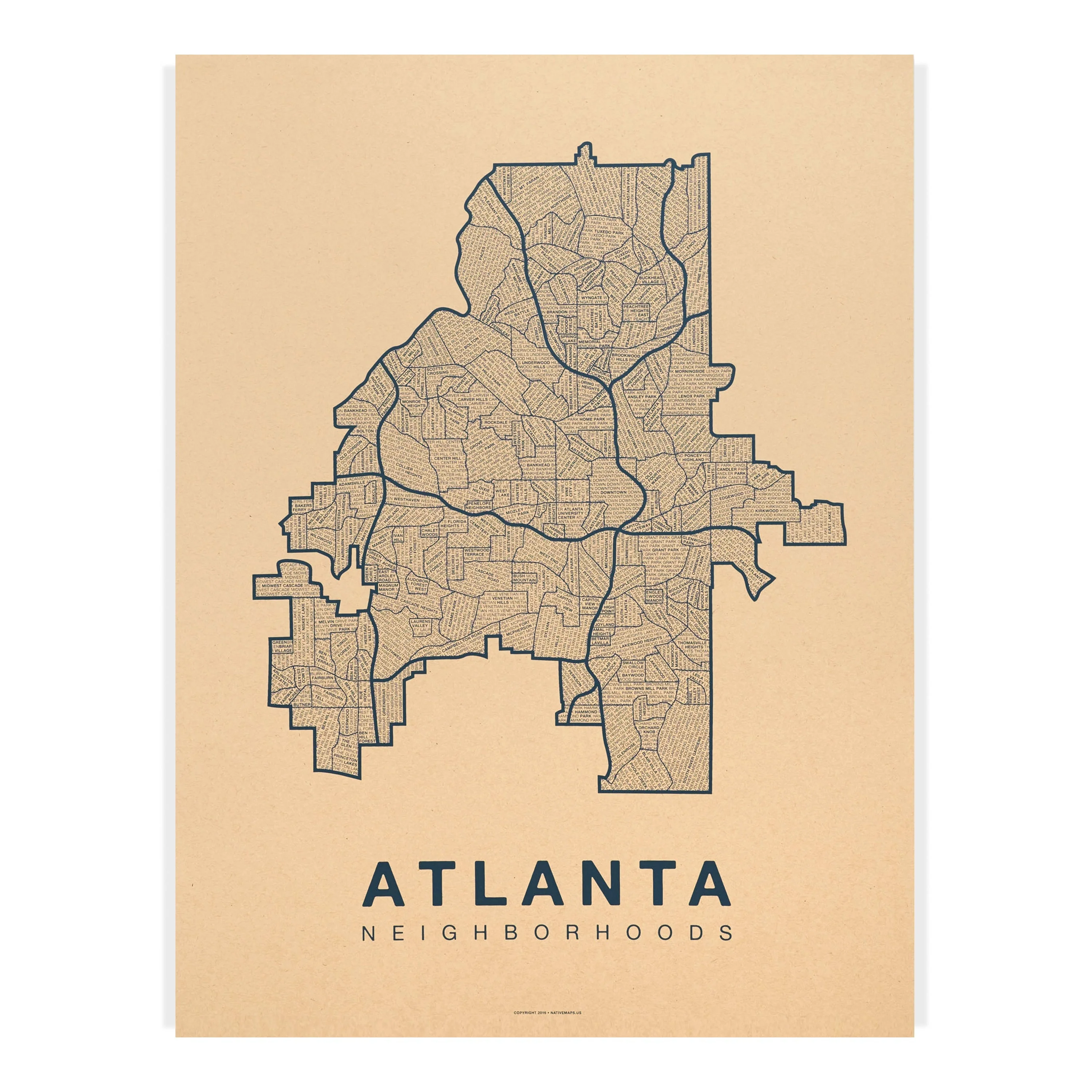 Atlanta | Native Maps - Image 6