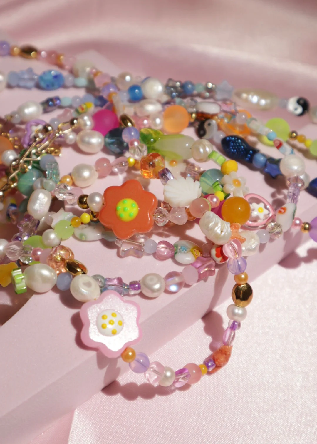 Heartfelt Teardrop Ball Chain Necklace | Yuuka Universe - Image 4