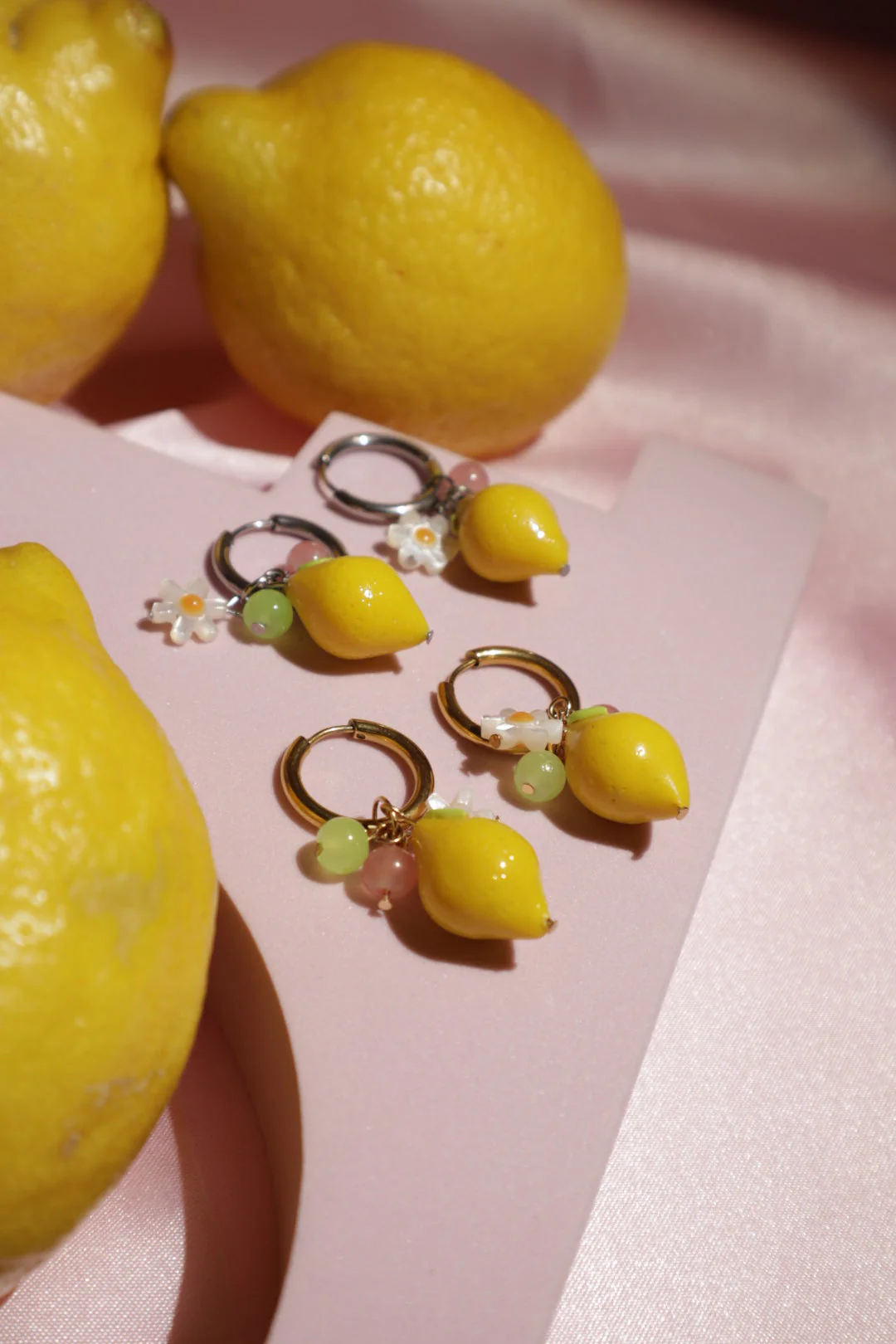 Lemon Drop Charm Hoops | Yuuka Universe - Image 5