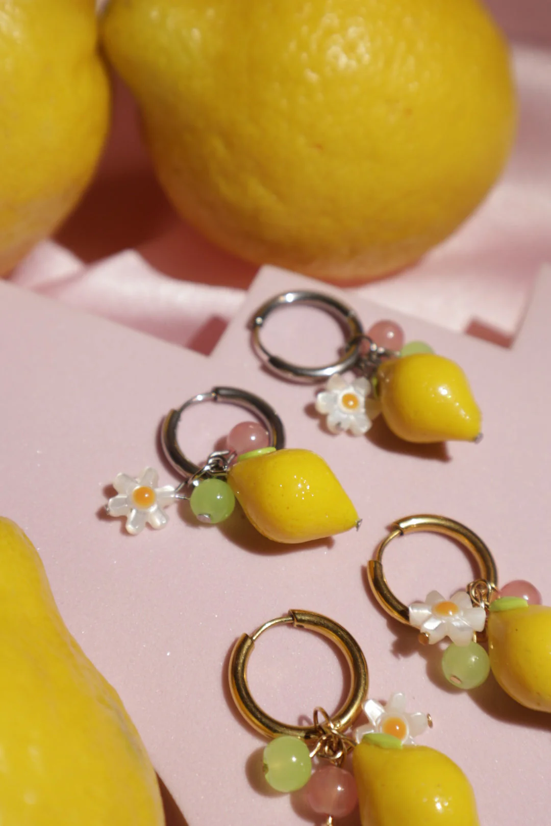 Lemon Drop Charm Hoops | Yuuka Universe - Image 6