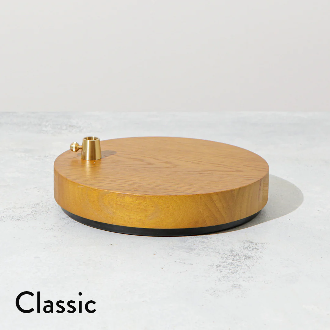 Black Canvas Lamp with Weighted Wooden Base - Image 7