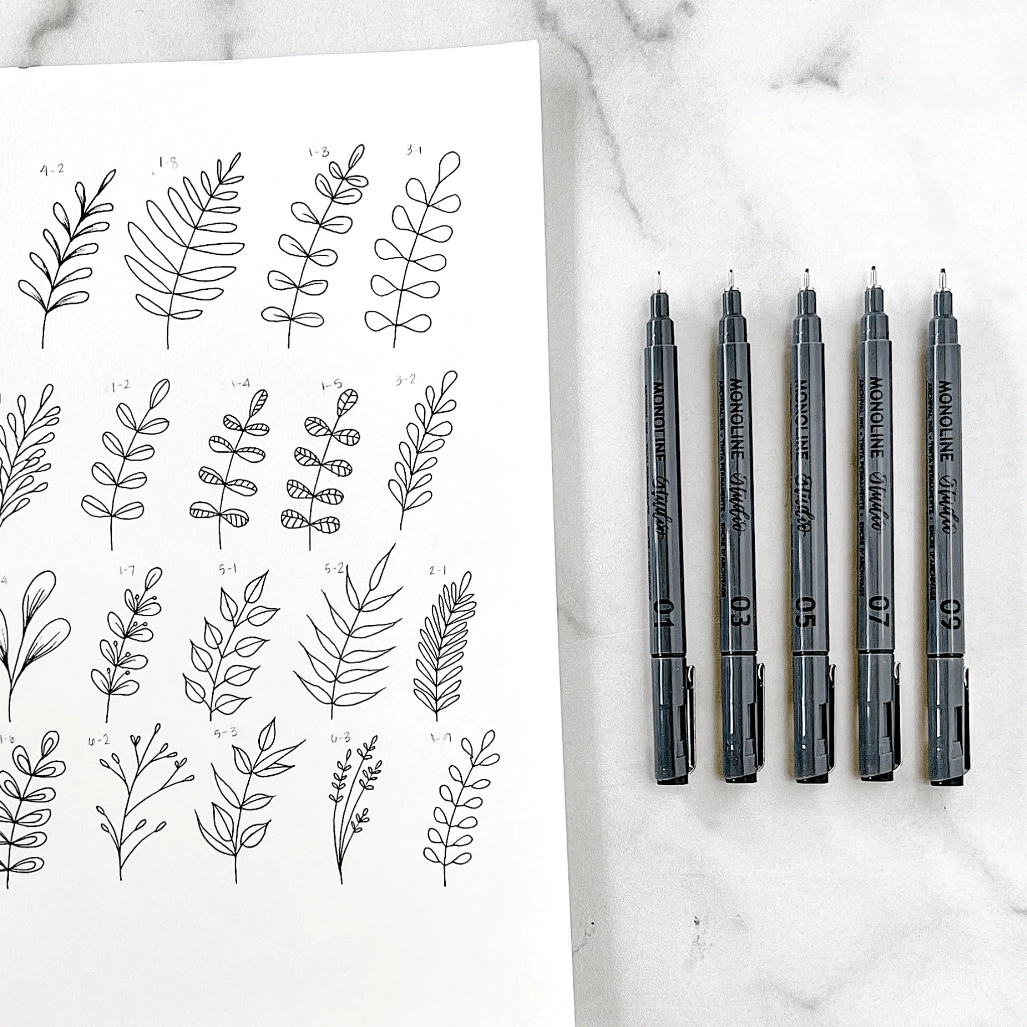 Monoline Studio Archival 5 Piece Pen Set | The Pigeon Letters - Image 5