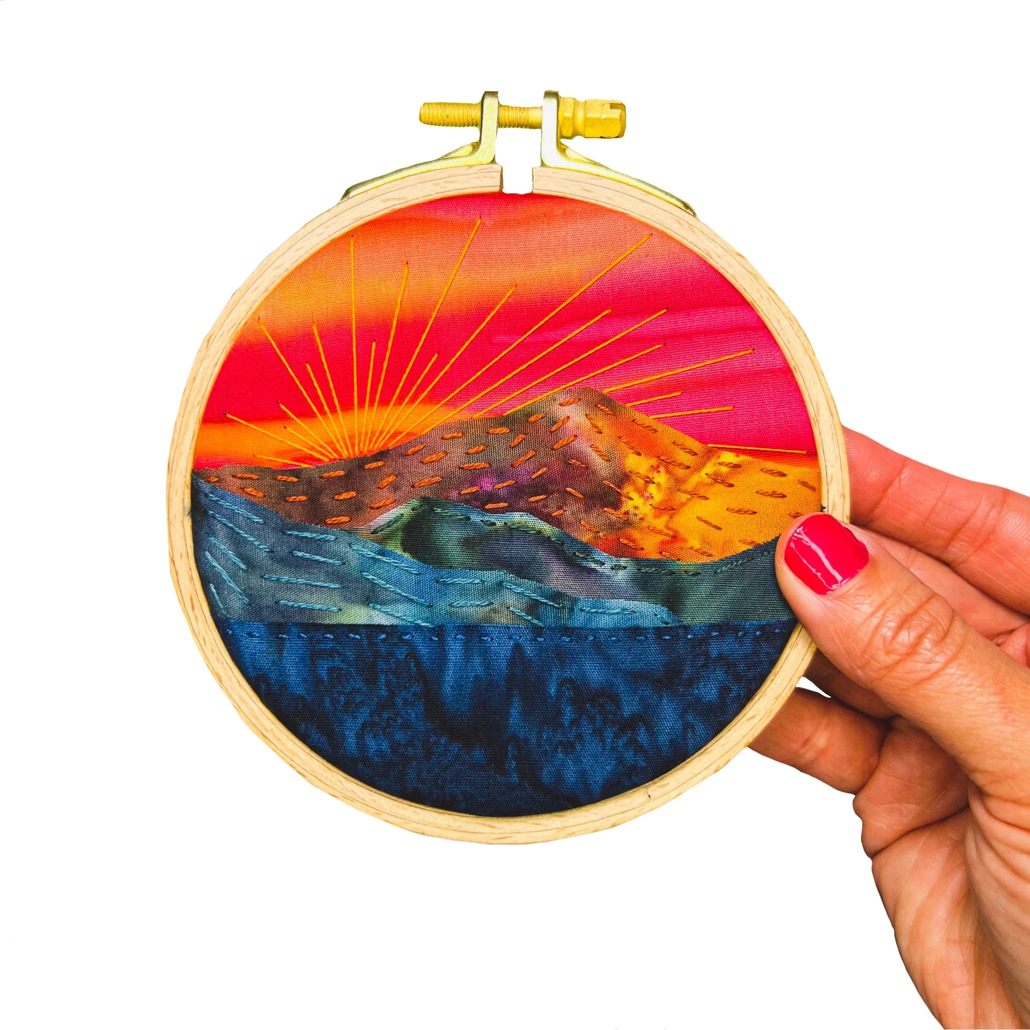 Sunset Running Stitch Kit | Needle OR Thread - Image 3